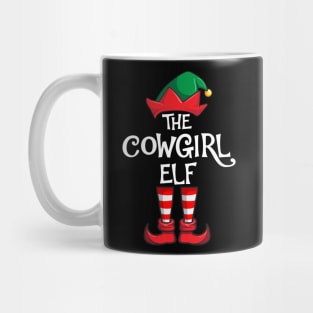 Cowgirl Elf Matching Family Christmas Mug